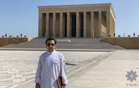 Chef Tolgahan Gülyiyen at Anıtkabir.